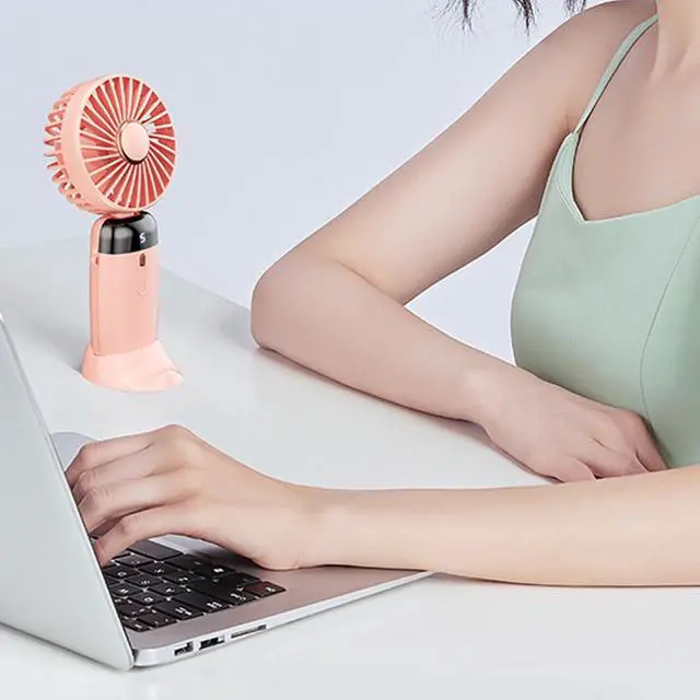 Alt view image 7 of 7 - Portable Fan, 5 Speed, Quiet Cooling Desk for Travel Home Digital Display Electric(D,C)