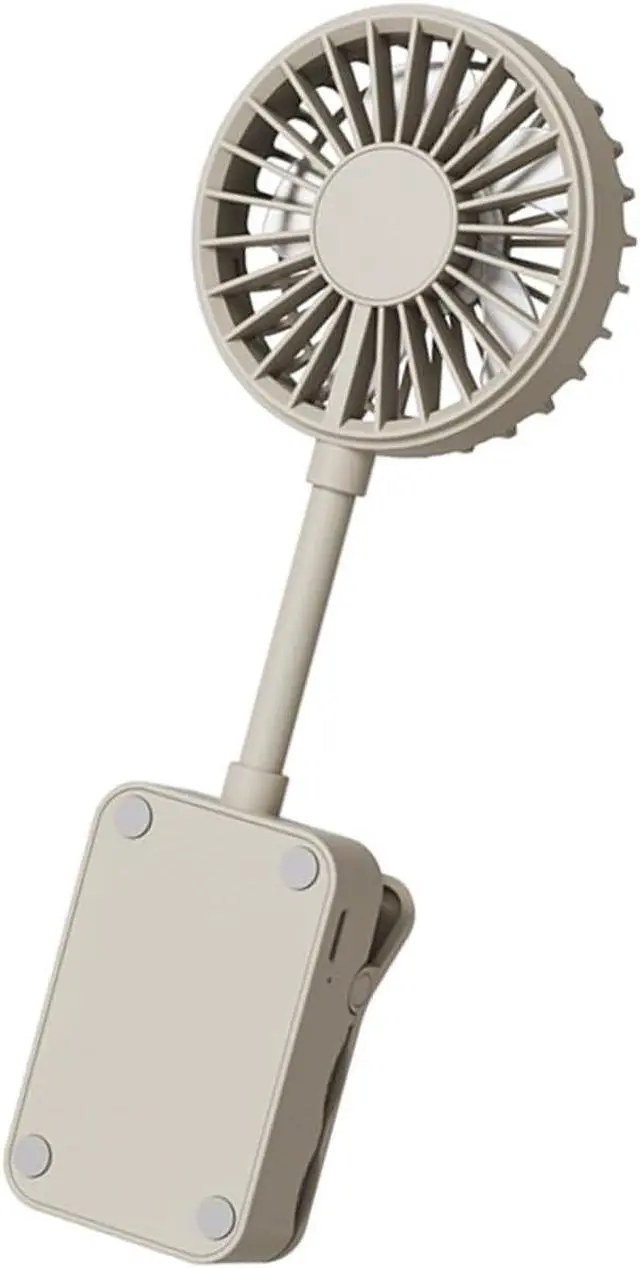 Alt view image 4 of 5 - Portable Fan, Miniature USB with Adjustable Clamp and Long 1200mAh Battery for Travel Study Work Clip(Ice Green)