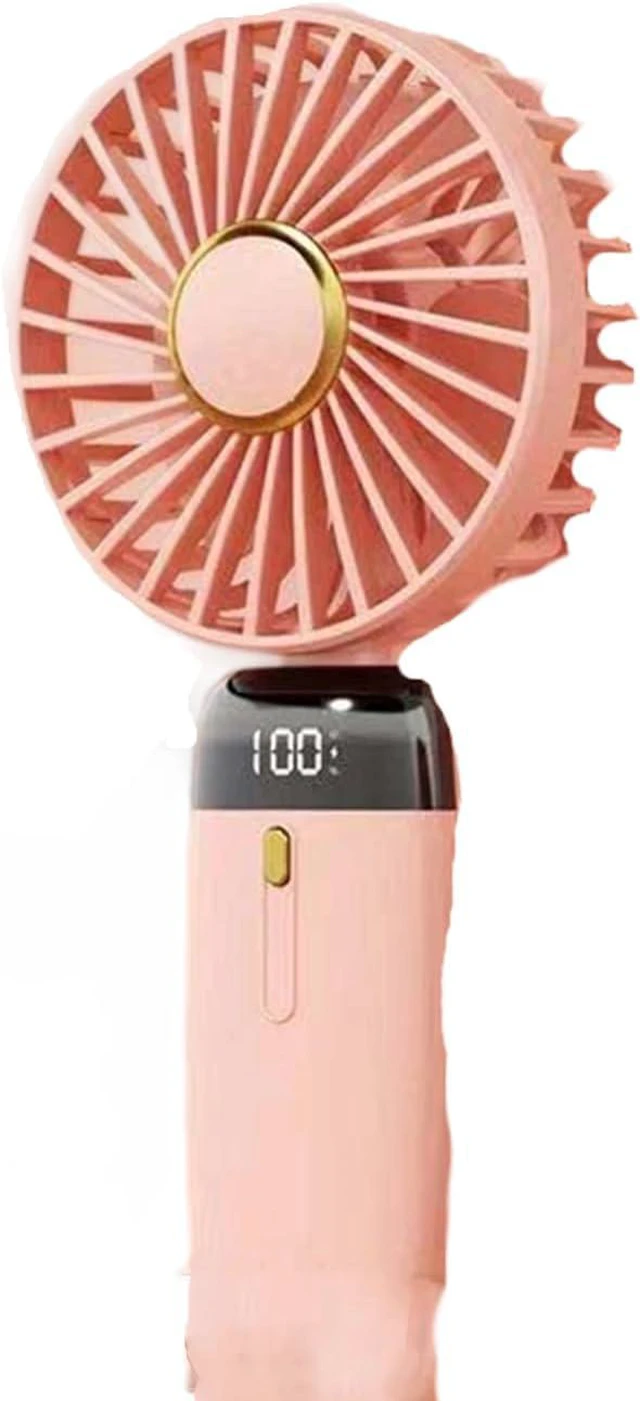 Alt view image 6 of 7 - Portable Fan, 5 Speed, Quiet Cooling Desk for Travel Home Digital Display Electric(Purple,B)