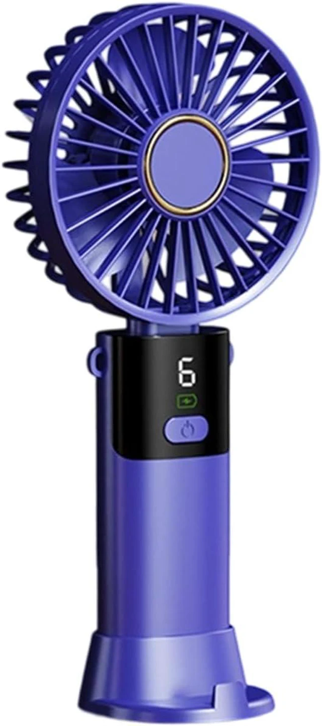 Main image of Portable Fan, 5 Speed, Quiet Cooling Desk for Travel Home Digital Display Electric(Purple,B)