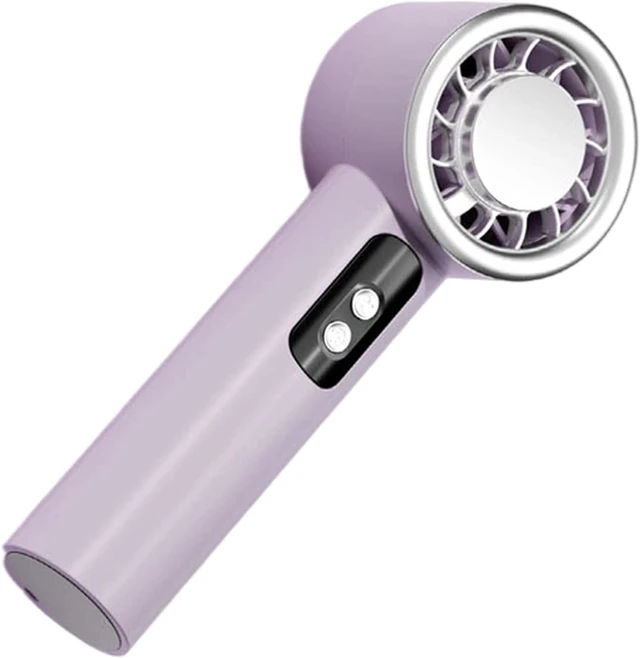 Alt view image 7 of 7 - Portable Fan, Handheld Quiet Small 100 Speed Settings Portable Desk for Travel (White)