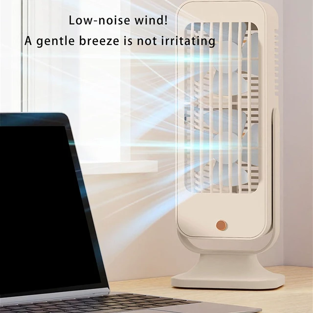 Alt view image 3 of 7 - Portable Fan, 1200mAh Battery 3 Speed Setting Quiet Operations Desk Cooling Device for Indoor Space for Home