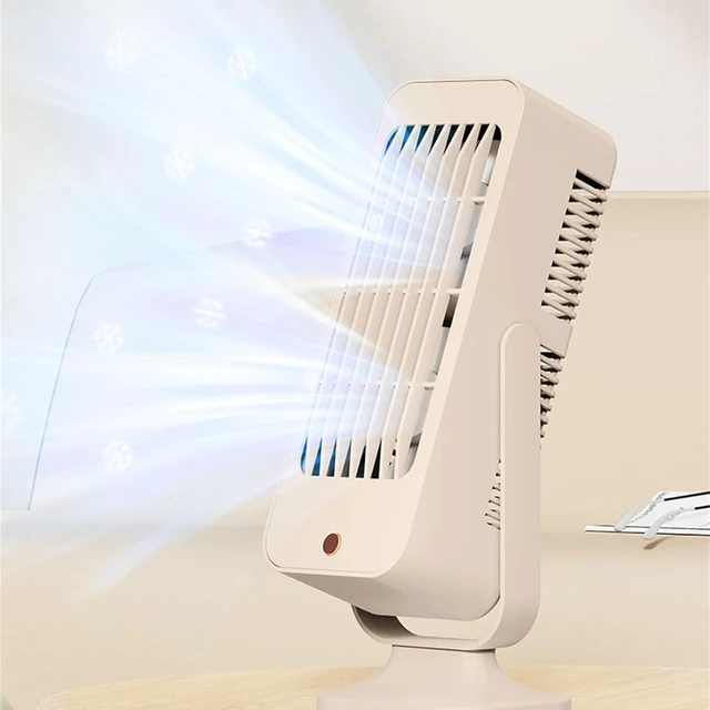 Alt view image 7 of 7 - Portable Fan, 1200mAh Battery 3 Speed Setting Quiet Operations Desk Cooling Device for Indoor Space for Home