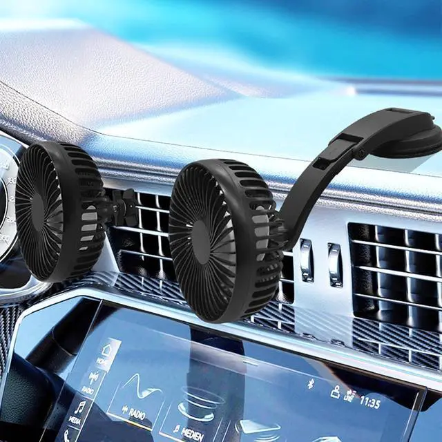 Alt view image 7 of 7 - Portable Fan, 5W USB with Suction Cup Base and 3 Speed Setting for Home Offices or Car Use Cooling Display(Suction Cup Type)