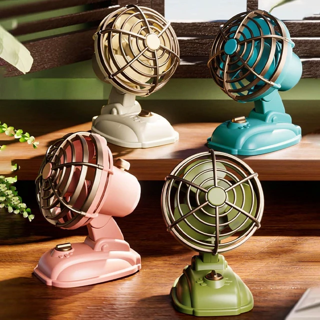 Alt view image 7 of 7 - Portable Fan, Adjustable 3 Speed Low Noise for Home Car Travel Bedroom Bedside(Green)