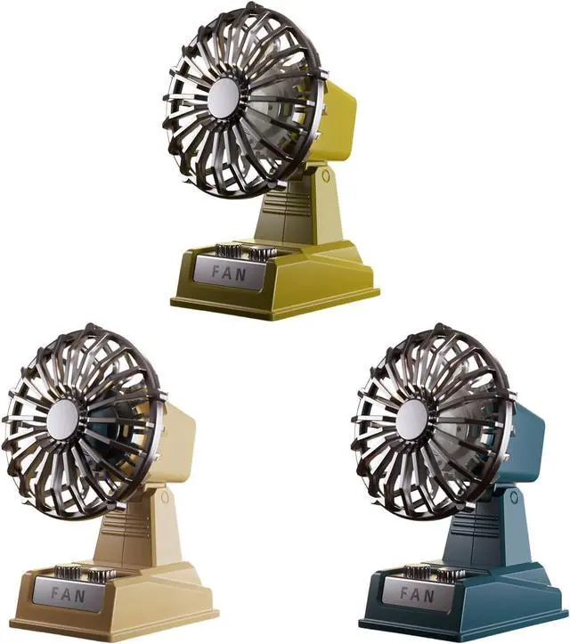 Alt view image 3 of 7 - Portable Fan, with Quiet Motor and Flexible Rotation Small Offices Texture for Workspaces Low Noise(Yellow)