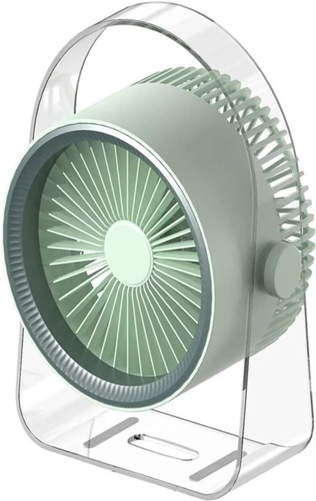 Main image of Portable Fan, Electric for Desk or Bedroom Nightstands Cooling Device with 2000mAh Battery Portable(Green)