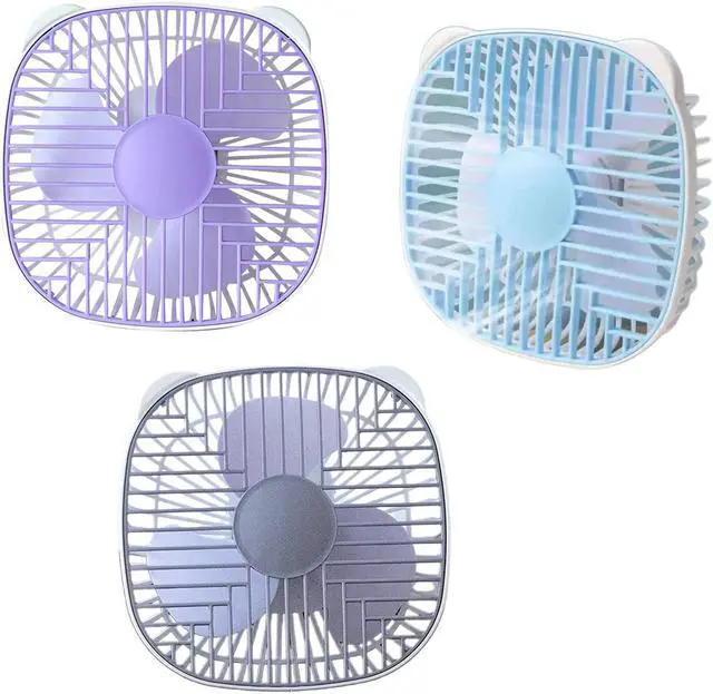 Alt view image 3 of 7 - Portable Fan, Portable 7inch CeilingDesk for Indoor Camping Outdoor Hanging Gazebo Tents Ceiling Canopy 5V Table(Gray)
