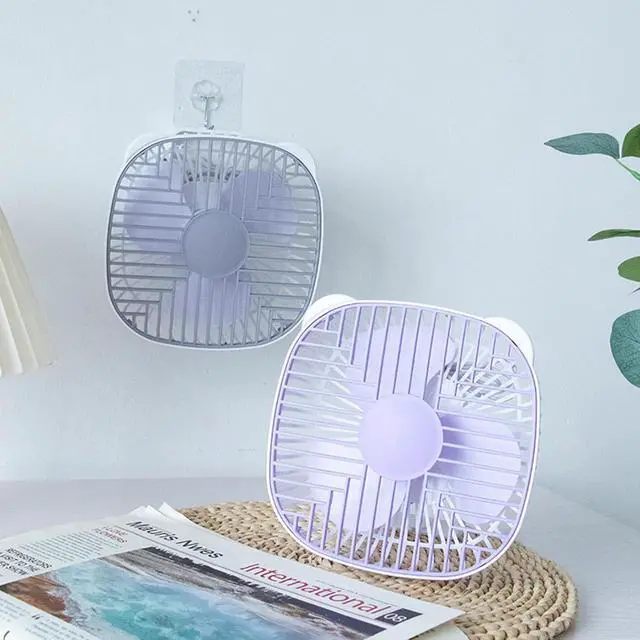 Alt view image 6 of 7 - Portable Fan, Portable 7inch CeilingDesk for Indoor Camping Outdoor Hanging Gazebo Tents Ceiling Canopy 5V Table(Gray)