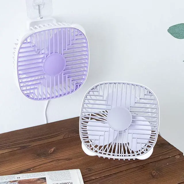 Alt view image 4 of 7 - Portable Fan, Portable 7inch CeilingDesk for Indoor Camping Outdoor Hanging Gazebo Tents Ceiling Canopy 5V Table(Gray)
