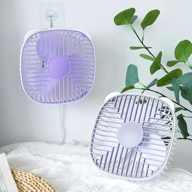 Alt view image 7 of 7 - Portable Fan, Portable 7inch CeilingDesk for Indoor Camping Outdoor Hanging Gazebo Tents Ceiling Canopy 5V Table(Gray)