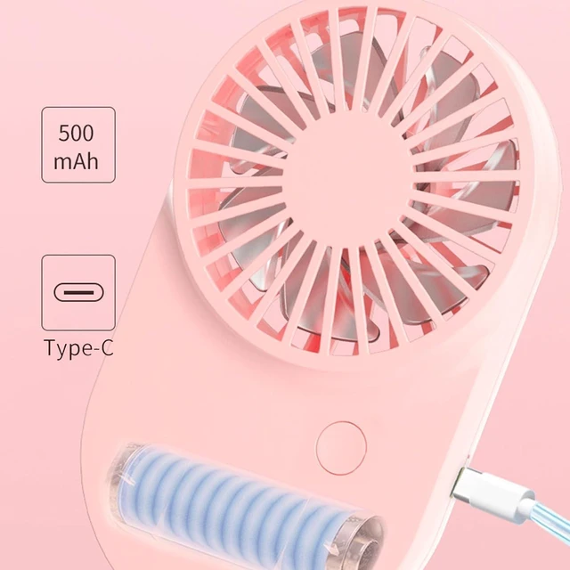 Alt view image 5 of 7 - Portable Fan, QuietLightweight Cooling Camping Handheld ABS Desk for Everyday Use Small(Blue)