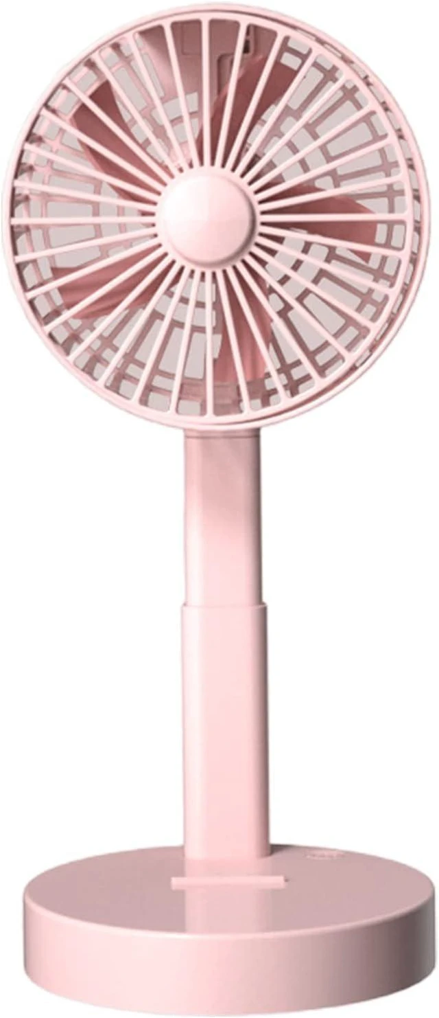 Main image of Portable Fan, Rechargeable Desk 3 Speed Foldable Telescopic Low Noise Ventilation Small for Bedroom Desktop Cute(A)