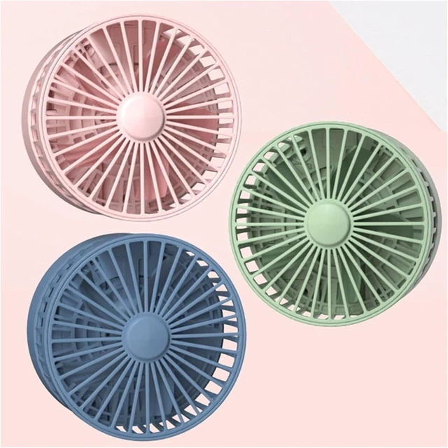 Alt view image 7 of 7 - Portable Fan, Rechargeable Desk 3 Speed Foldable Telescopic Low Noise Ventilation Small for Bedroom Desktop Cute(A)