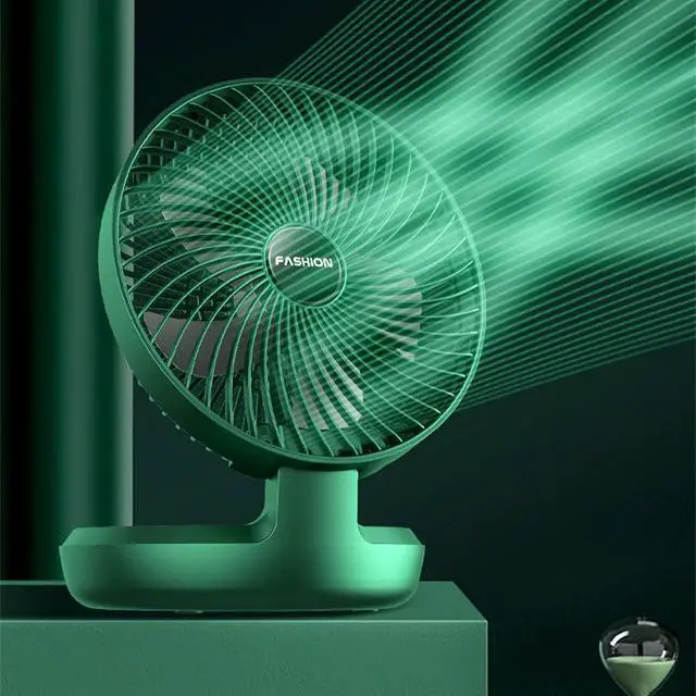 Alt view image 3 of 7 - Portable Fan, Bedroom Desktop Camping ElectricPowered Folding Air Cooler Wall-Mounted Mute Floor Electric Ventilator for Room