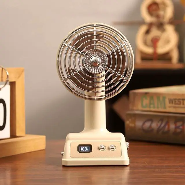 Alt view image 2 of 7 - Portable Fan, Angles Airs Circulator for Offices Home Outdoor Travel School Use Desktop Enduring Personally Small(Green)