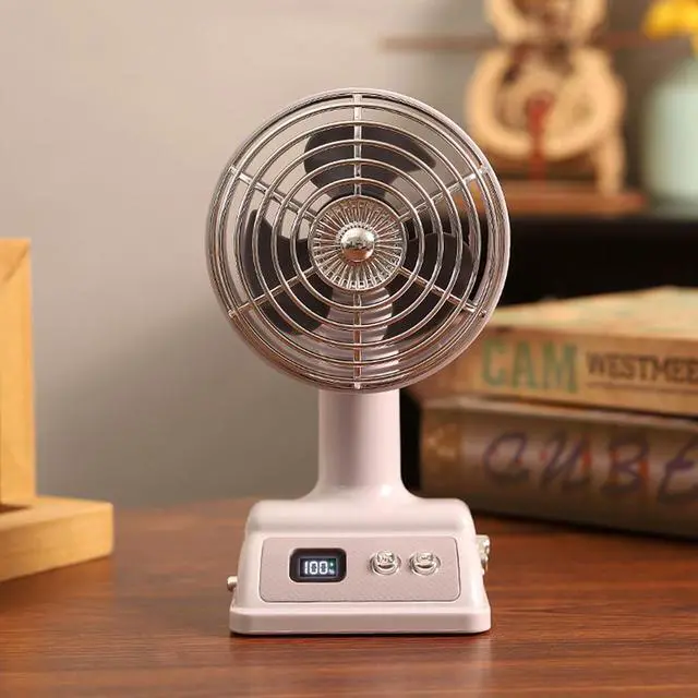 Alt view image 5 of 7 - Portable Fan, Angles Airs Circulator for Offices Home Outdoor Travel School Use Desktop Enduring Personally Small(Green)