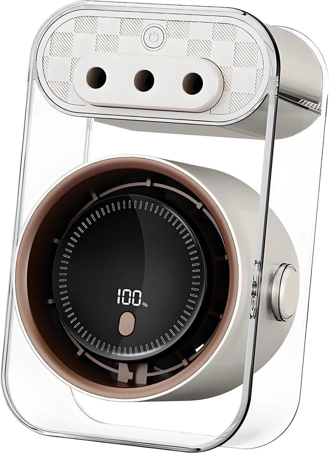 Alt view image 4 of 7 - Portable Desktop Humidifying Fan Adjustable Speeds USB Rechargeable Misting Fan for Home Offices and Outdoor Use