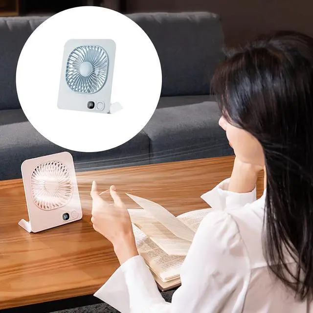 Alt view image 2 of 7 - Portable Fan, Powerful USB Air Cooling Low Noise for Bedroom Dorm Camping Kitchen Mobile(Blue)