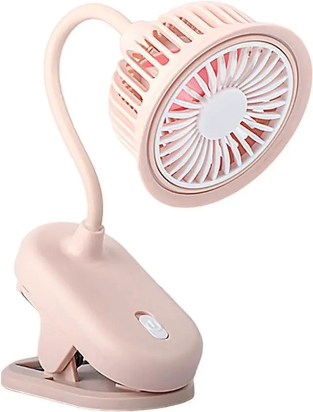 Main image of Portable Fan, Clip on Cute USB Desk Lightweight Cooling ABS for Camping Travel(A)
