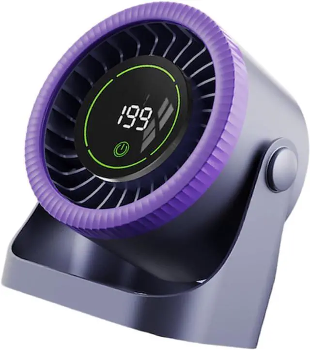 Main image of USB Powered Desktop Fan with 1.5H Quickly Charging and Strong Vortexes Wind for Workspaces Type C Rechargeable Fan