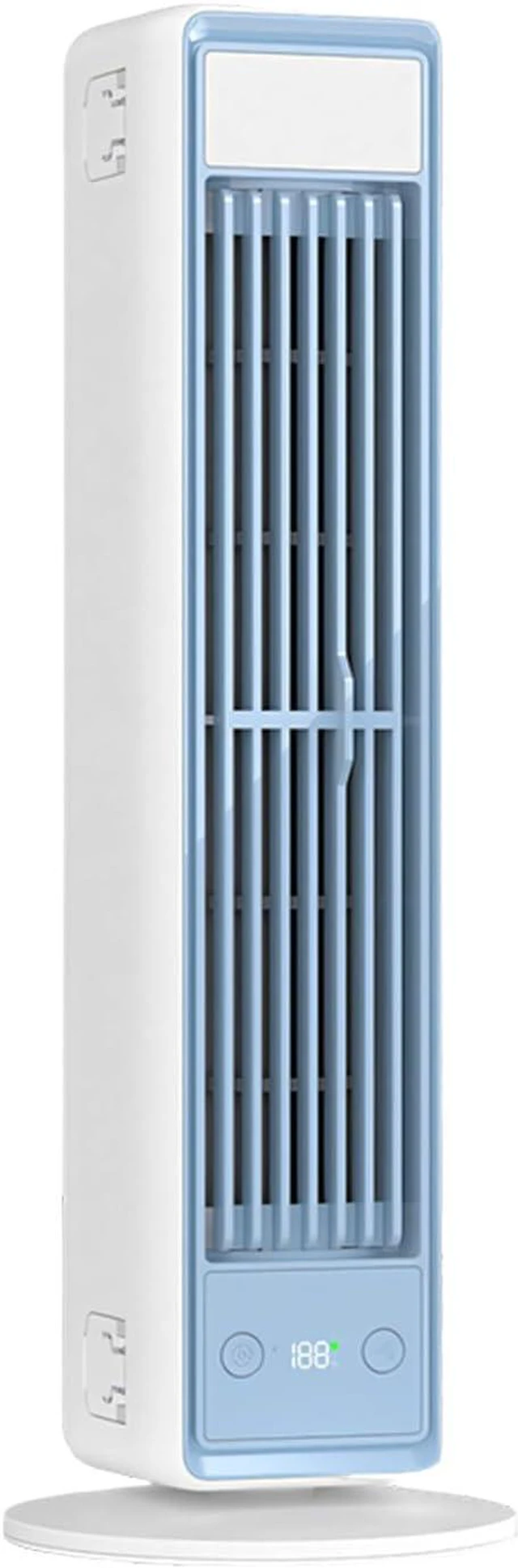 Main image of Portable Bladeless USB Fan with 3600mAh Battery 5V 80cm Cable Tower Fan Texture for Home Offices Travel Use Offices Cooling