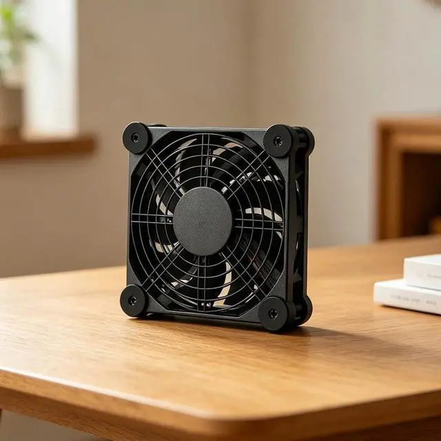Alt view image 4 of 7 - USB Fan, 120mm USB Portable Cooling Fan, High Airflow Cooling Fan Computer Fan for Flat Panel TV Receiver Router Computer Cabinet Cooler(Triple Fans)