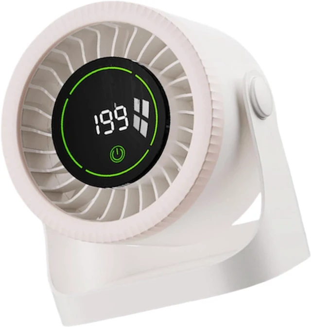 Main image of Powerful USB Desk Fan with 6000mAh Battery and Wide Angled Air Circulation for Indoor Outdoor Strong Cooling Fan