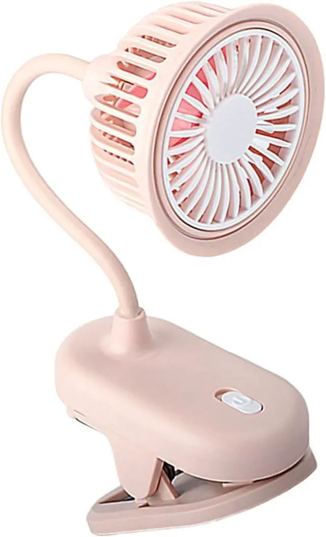 Alt view image 6 of 7 - Portable Fan, Clip on Cute USB Desk Lightweight Cooling ABS for Camping Travel(A)