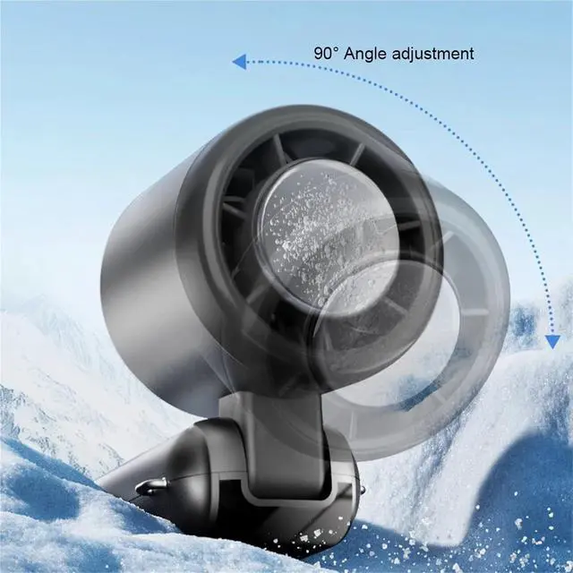 Alt view image 6 of 7 - Handheld Fan, Cooling fan, Handheld Fan with LED Display 5 Speeds 4000mAh USB,for Outdoors/Travel/Camping(Gray)