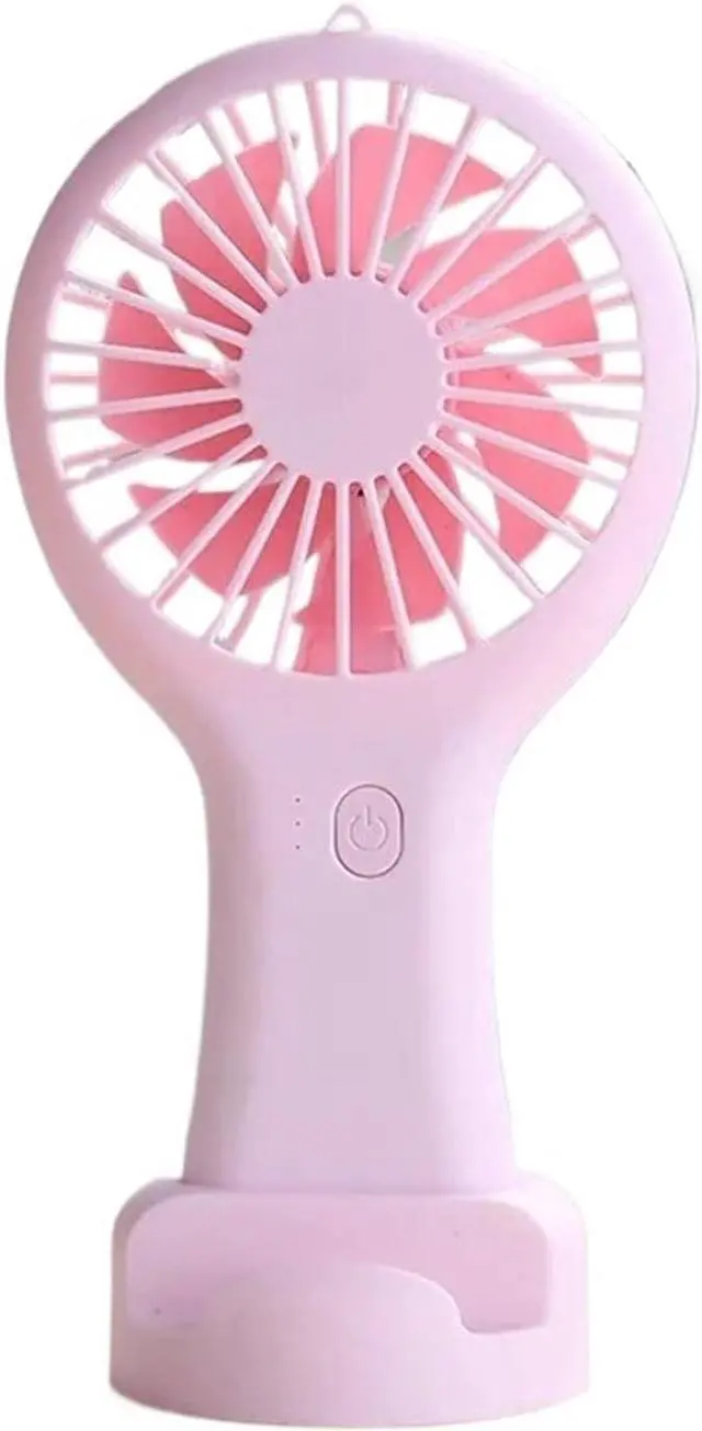 Main image of Handheld Fan, 2Pcs Small Handheld Fan Mini Rechargeable USB Pocket Student Office Desktop Portable,for Outdoors/Travel/Camping(Pink)