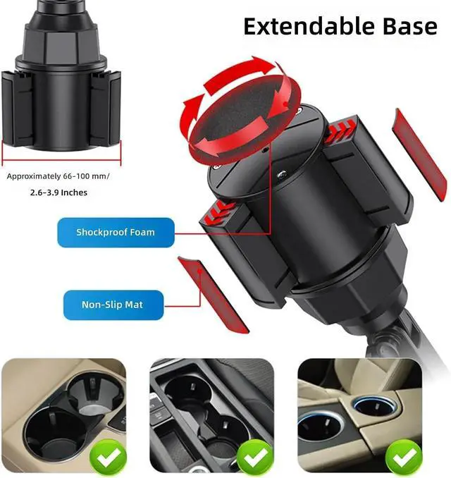 Alt view image 7 of 7 - Portable 5V Car USB Powered Fan for Cup Holder Portable 360 Degree Rotation Low 3 Speed Adjustable Cooling Fan Cooling for Car