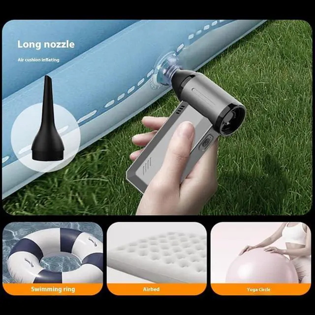 Alt view image 7 of 7 - Rechargeable Multi-Speed Portable Fan & Polisher for Home, Car, and Electronics Cleaning Handheld Augmenter Fan Vacuum Combined