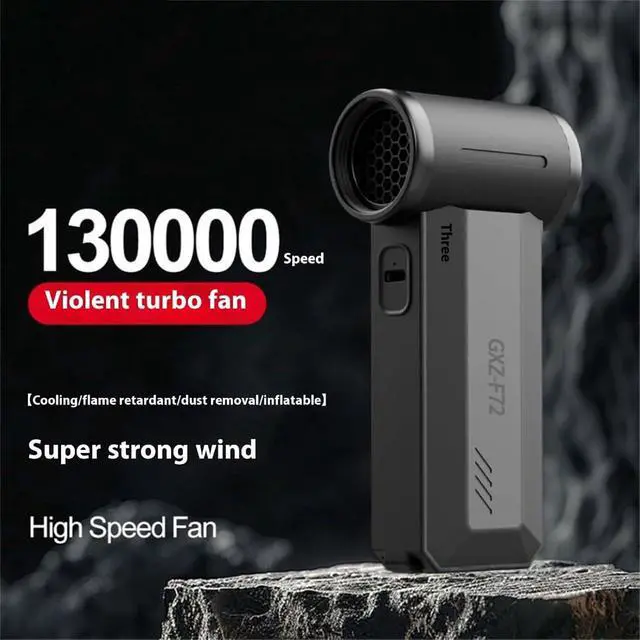 Alt view image 6 of 7 - Rechargeable Multi-Speed Portable Fan & Polisher for Home, Car, and Electronics Cleaning Handheld Augmenter Fan Vacuum Combined