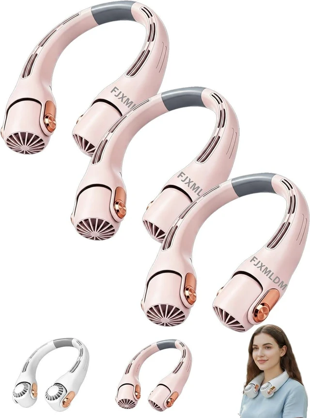 Main image of Neck Air Conditioner Fan, Portable Neck Around Fan Blow Cold Air Rechargeable, Long Battery Life Hands Free Wearable Wind Cooler, Personal Quiet Cooling Equipment Indoor Office