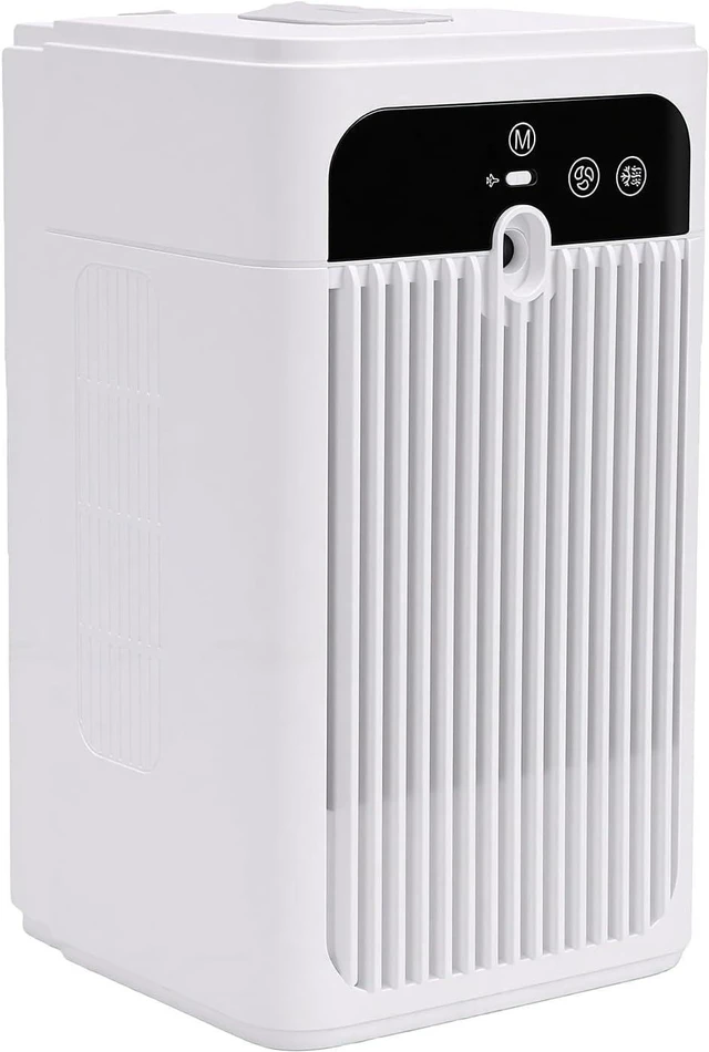Alt view image 4 of 7 - USB Desktop Fan Humidifier Portable Air Cooler with Misting Function for Home Office Camping 500ml Capacity