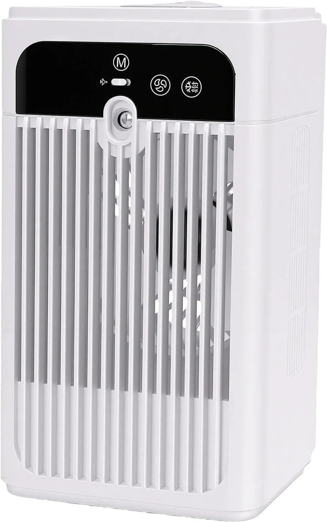 Alt view image 5 of 7 - USB Desktop Fan Humidifier Portable Air Cooler with Misting Function for Home Office Camping 500ml Capacity