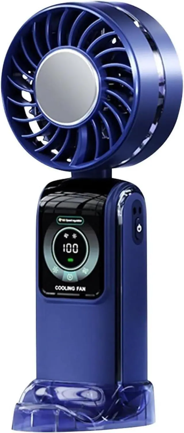 Main image of Handheld Fan, Ice Pack High-speed Fan Refrigeration Handheld Small Powerful Cooling Air Portable Usb Charging Outdoor Cool Wind,for Outdoors/Travel/Camping(Blue)
