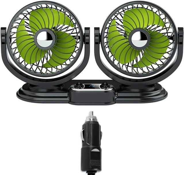 Main image of 12V Portable for Head Car Fan Air Fan Car Strong 360 Degree Cooler 2 Gears Ornaments Hou Usb Portable Oscillating Flexible for Desk Quiet
