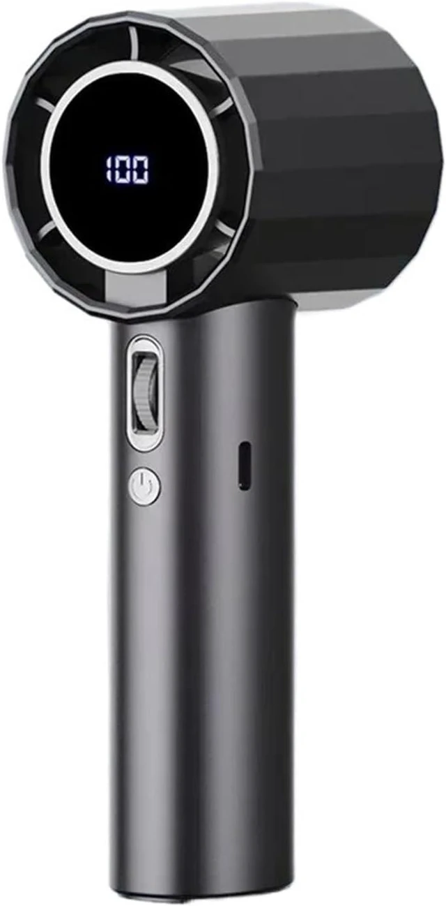 Main image of Handheld Fan, 4000mAh Portable Refrigeration Fan Handheld Turbo 100 Gears,for Outdoors/Travel/Camping(Gray)