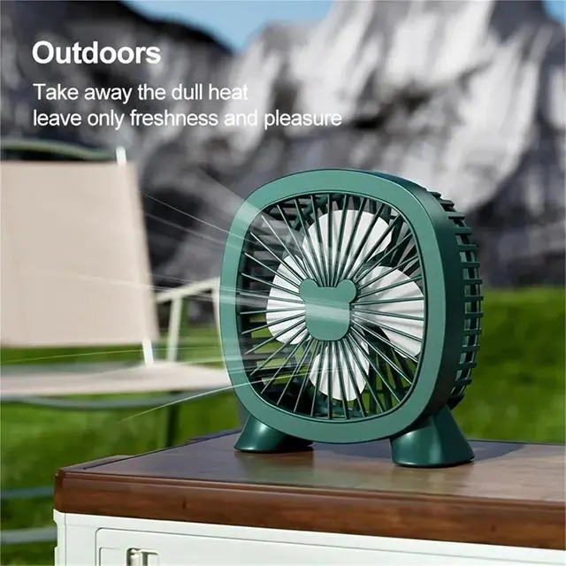 Alt view image 2 of 4 - Handheld Fan, Mini Electric Fan Portable Cooling Table for Home Office School Class Camping Travel,for Outdoors/Travel/Camping(Gray)