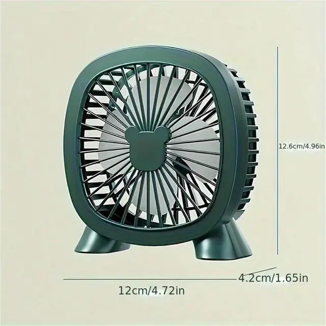 Alt view image 3 of 4 - Handheld Fan, Mini Electric Fan Portable Cooling Table for Home Office School Class Camping Travel,for Outdoors/Travel/Camping(Gray)