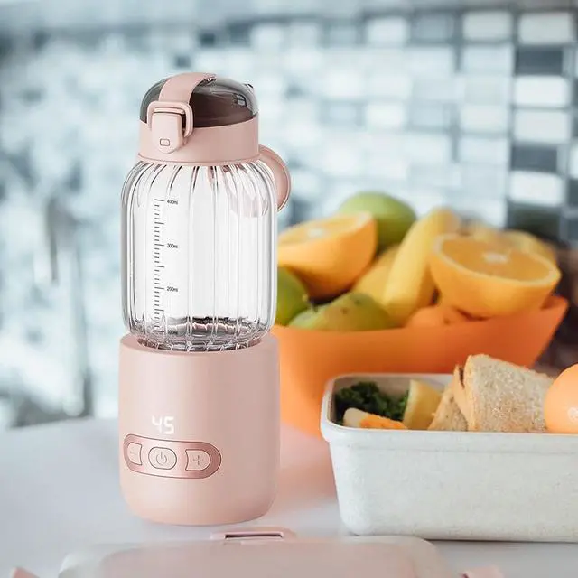 Alt view image 4 of 7 - Portable Milk Warmer Electric Water Bottle Picnic 250ml, Pink 400ml