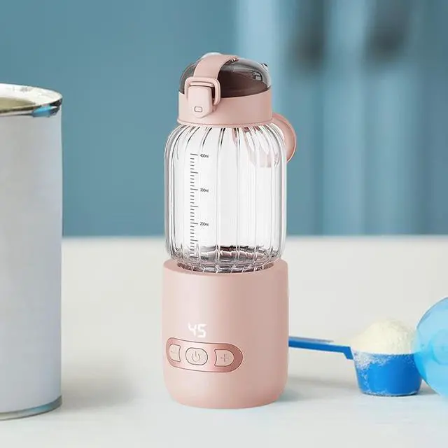 Alt view image 5 of 7 - Portable Milk Warmer Electric Water Bottle Picnic 250ml, Pink 400ml