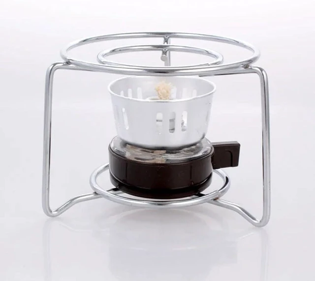 Alt view image 2 of 7 - Compact Coffee Pot Stove Stand for Moka Pots and Kettles, Stainless Steel Gas Burner Support for Efficient Outdoor Cooking, Silver