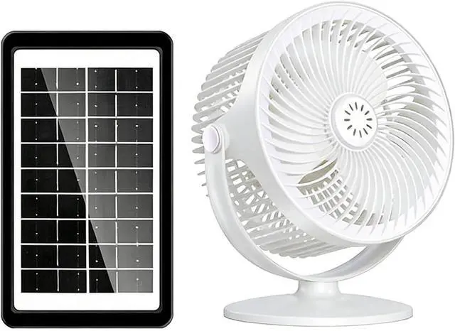 Alt view image 6 of 7 - Sun USB Fan with 5 Wind Modes Quiet Great for Home Use Compact Sun Powered Fan Lightweight