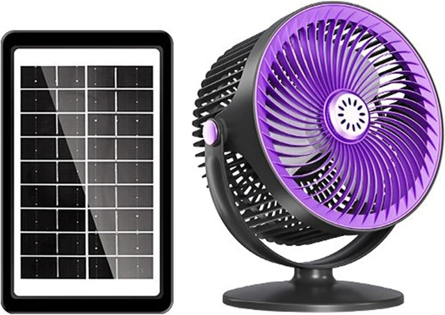 Alt view image 5 of 7 - Sun USB Fan with 5 Wind Modes Quiet Great for Home Use Compact Sun Powered Fan Lightweight