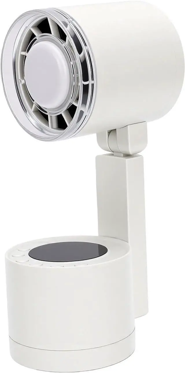 Main image of Luqeeg USB Desk Fan Portable Rechargeable with LED Light Adjustable Wind Speeds for Bedroom Office Gym 7200mAh Battery