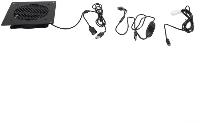 Alt view image 2 of 7 - Efficient 120mm USB Fan with Whisper Quiet Operation and Customizable Airflow for Optimal Heat Management (FT10S122505EC(60)
