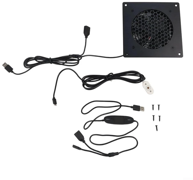 Alt view image 3 of 7 - Efficient 120mm USB Fan with Whisper Quiet Operation and Customizable Airflow for Optimal Heat Management (FT10S122505EC(60)